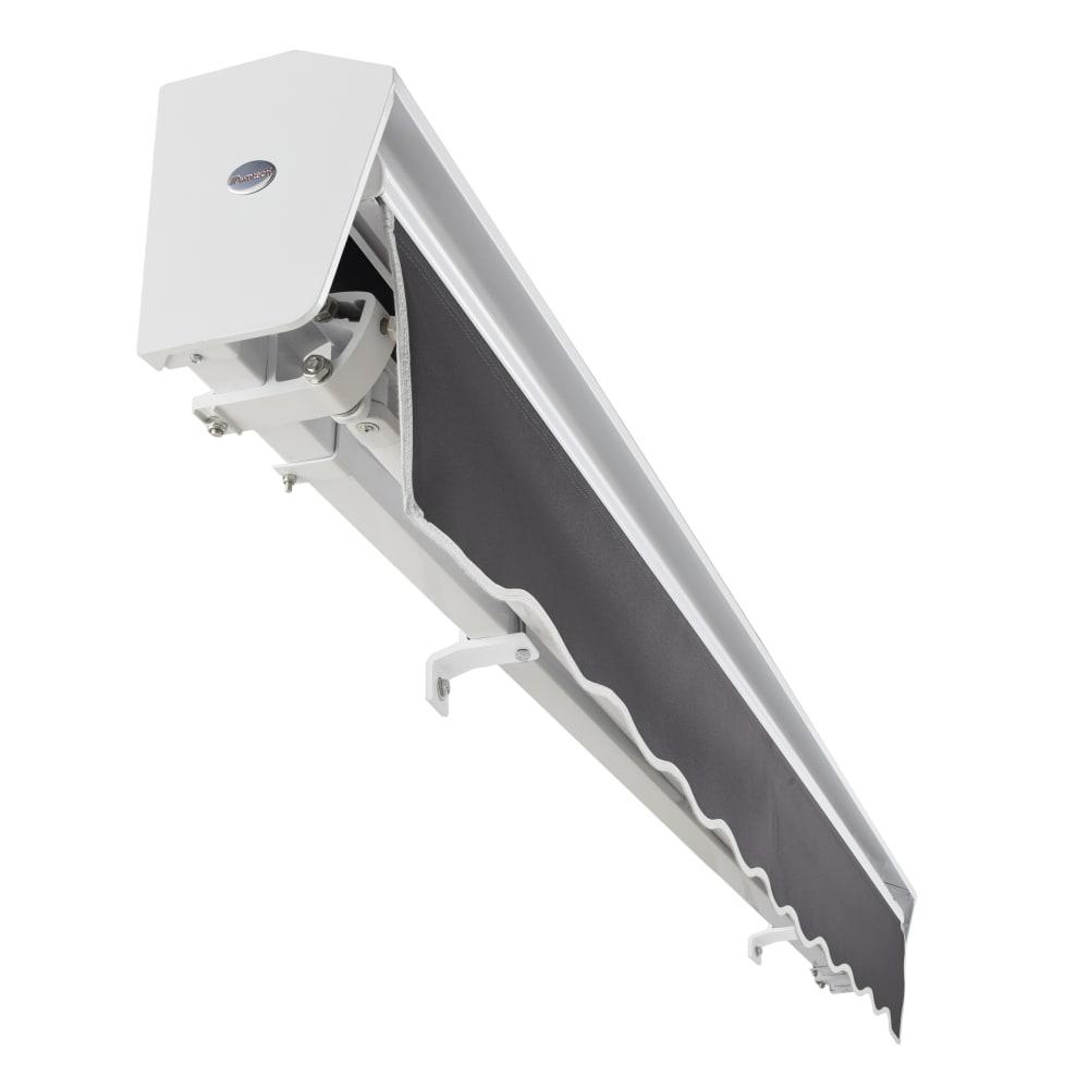 16' x 10' Destin Right Motor Right Motorized Patio Retractable Awning, Gunmetal. Picture 5
