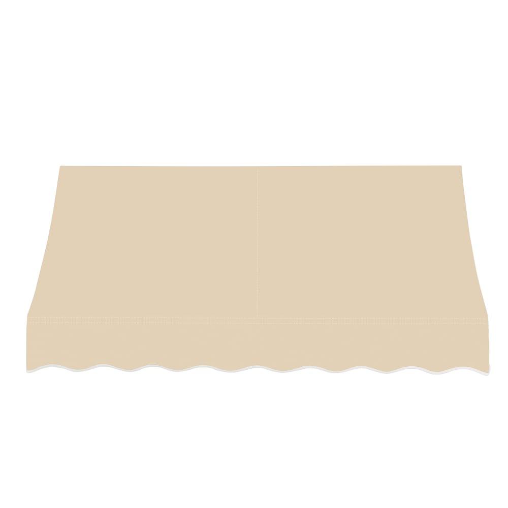 Awntech 6.375 ft Nantucket Fixed Awning Acrylic Fabric, Tan. Picture 2