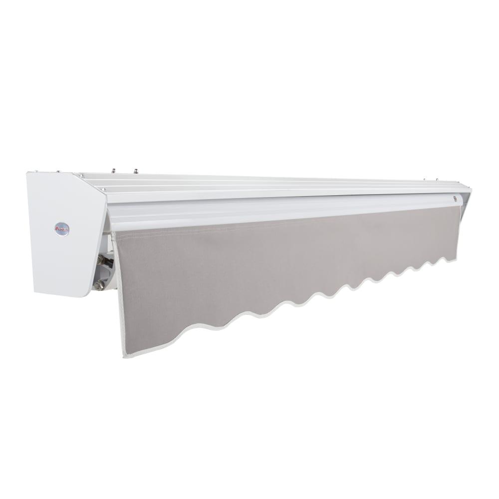 24' x 10' Destin Right Motor Right Motorized Patio Retractable Awning, Gray. Picture 2