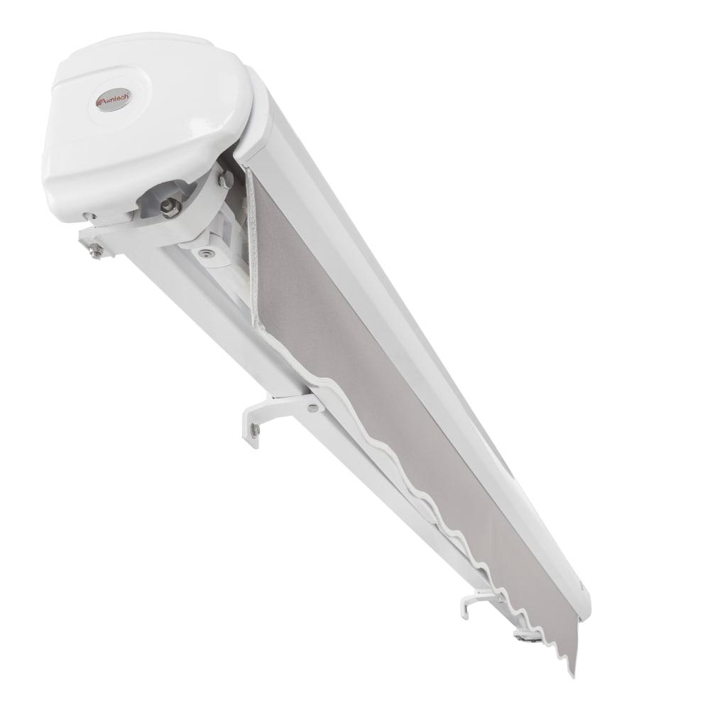 18' x 10' Full Cassette Right Motorized Patio Retractable Awning, Gray. Picture 5