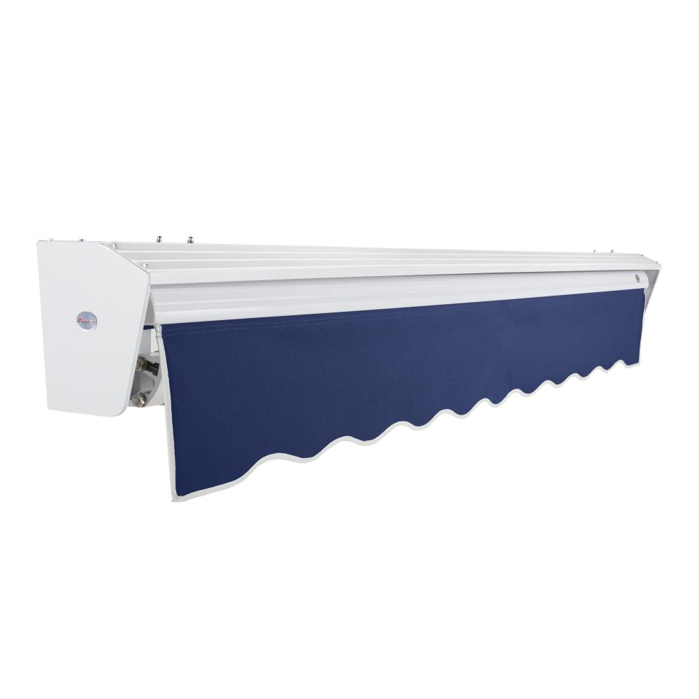 24' x 10' Destin Right Motor Right Motorized Patio Retractable Awning, Navy. Picture 2