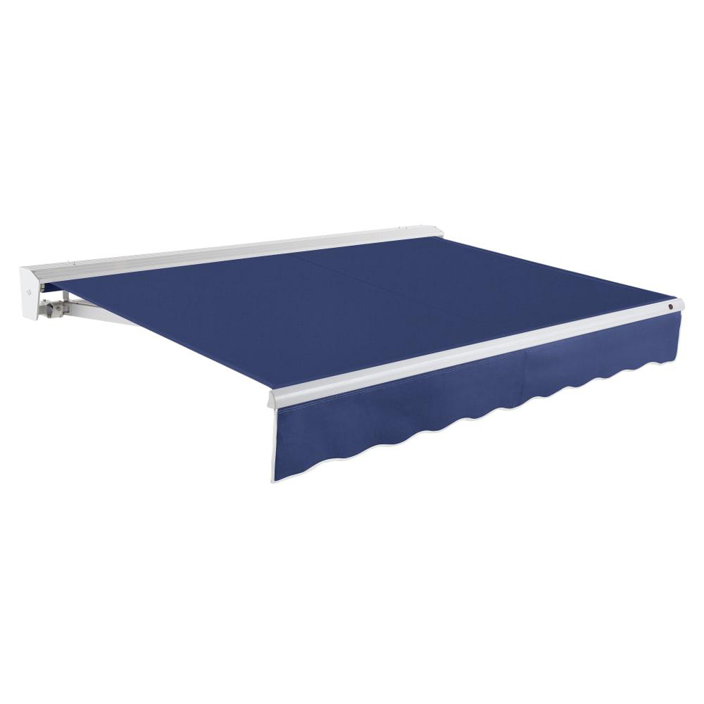 24' x 10' Destin Right Motor Right Motorized Patio Retractable Awning, Navy. Picture 1