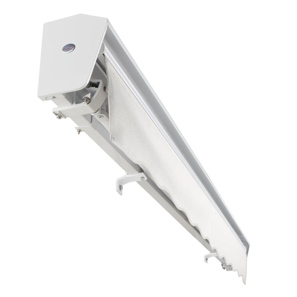 20' x 10' Destin Right Motor Right Motorized Patio Retractable Awning, White. Picture 5