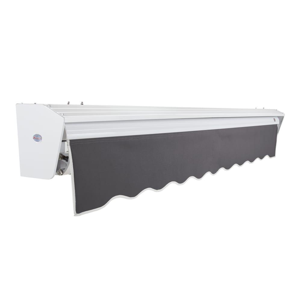 24' x 10' Destin Right Motor Right Motorized Patio Retractable Awning, Gunmetal. Picture 2