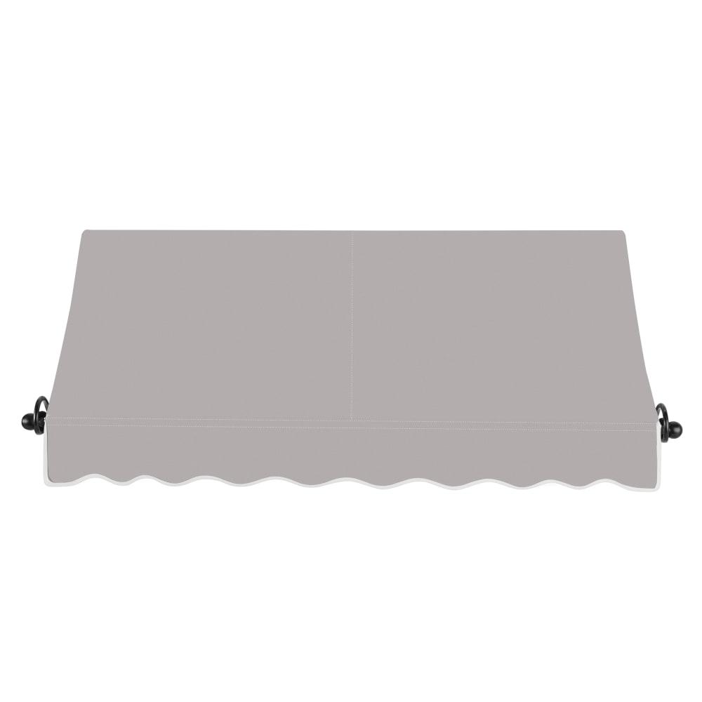Awntech 5.375 ft Charleston Fixed Awning Acrylic Fabric, Gray. Picture 2