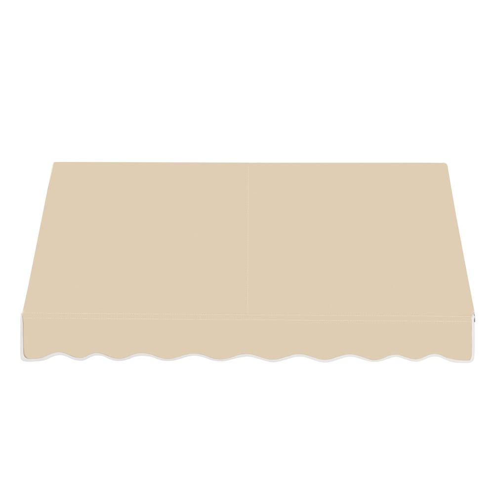 Awntech 7.375 ft Dallas Retro Fixed Awning Acrylic Fabric, Tan. Picture 2