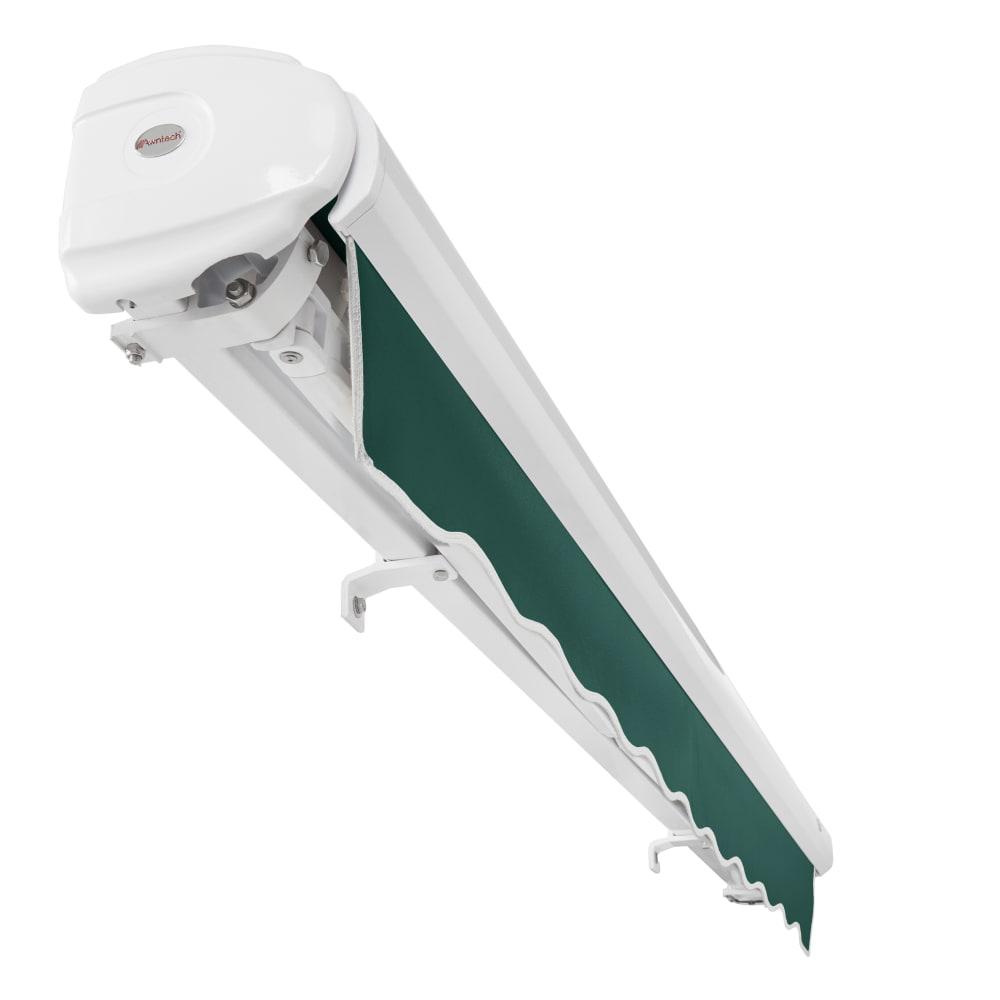 8' x 6.5' Full Cassette Right Motorized Patio Retractable Awning, Forest. Picture 5