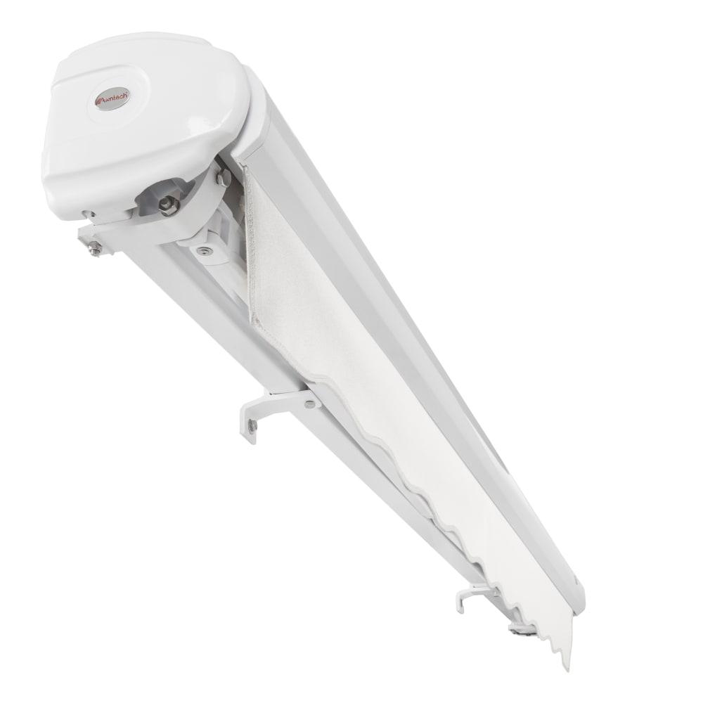 8' x 6.5' Full Cassette Right Motorized Patio Retractable Awning, White. Picture 5