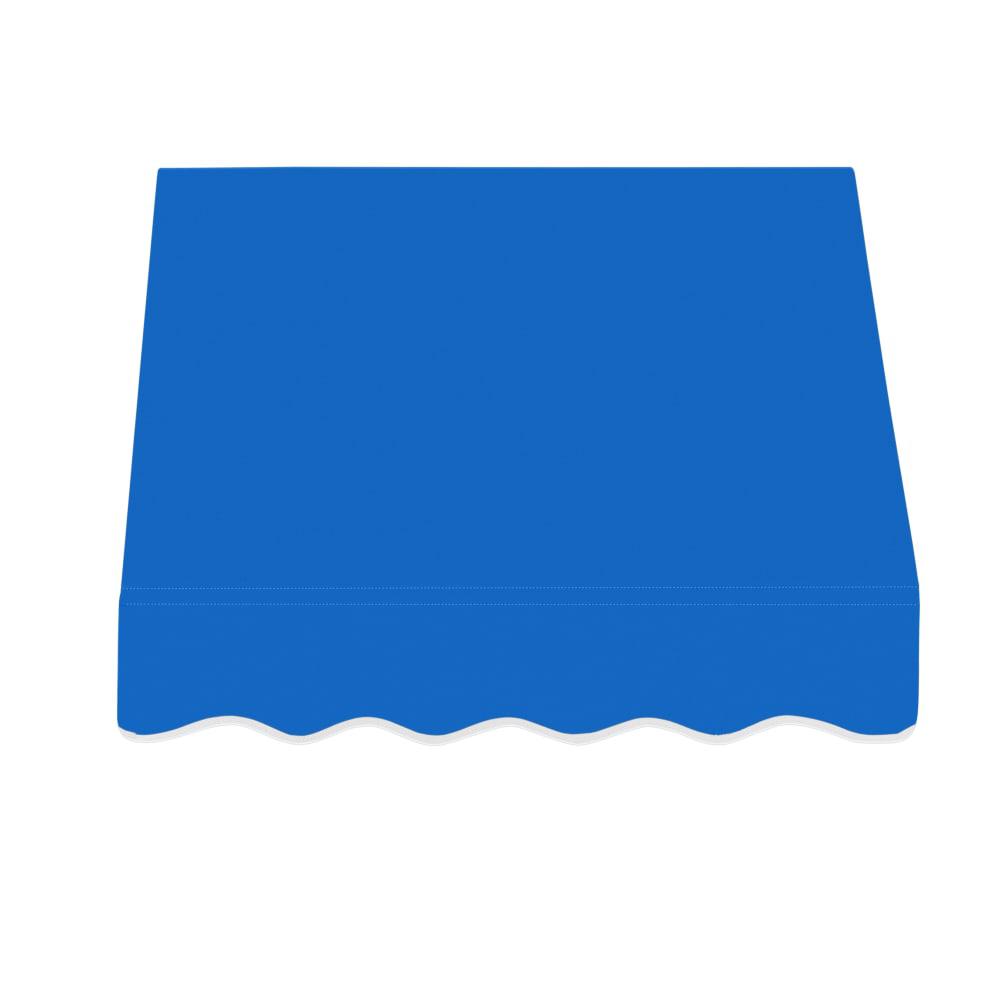 Awntech 4.375 ft San Francisco Fixed Awning Acrylic Fabric, Bright Blue. Picture 2