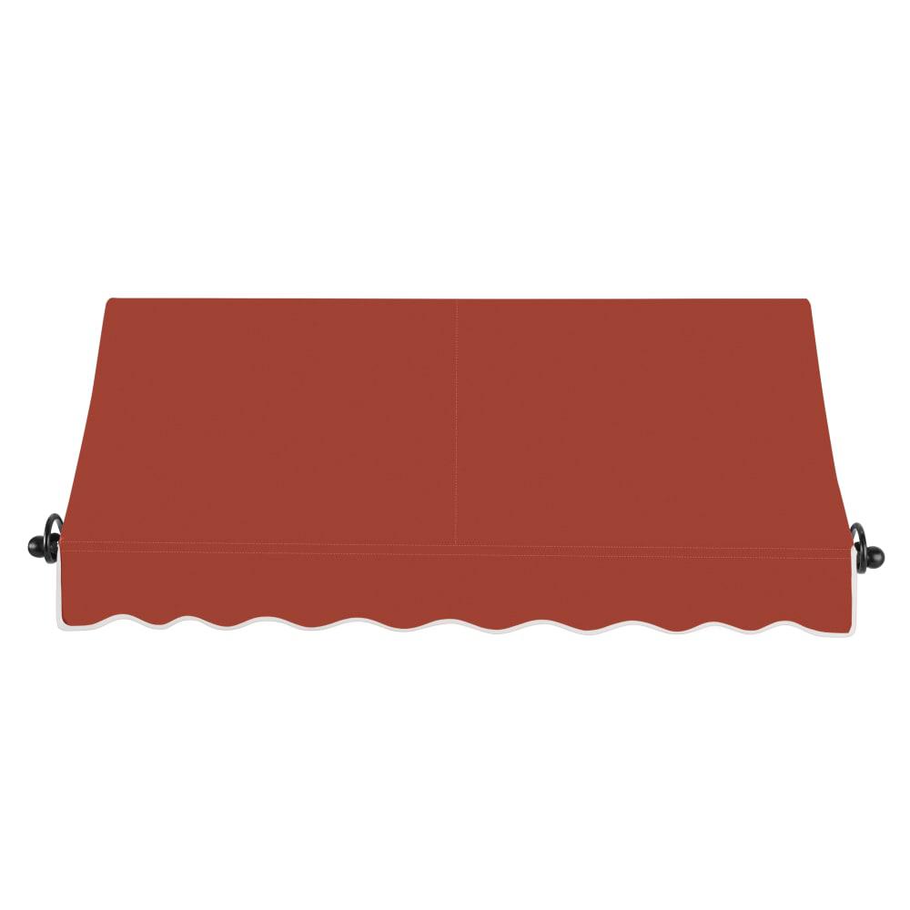 Awntech 6.375 ft Charleston Fixed Awning Acrylic Fabric, Terracotta. Picture 2