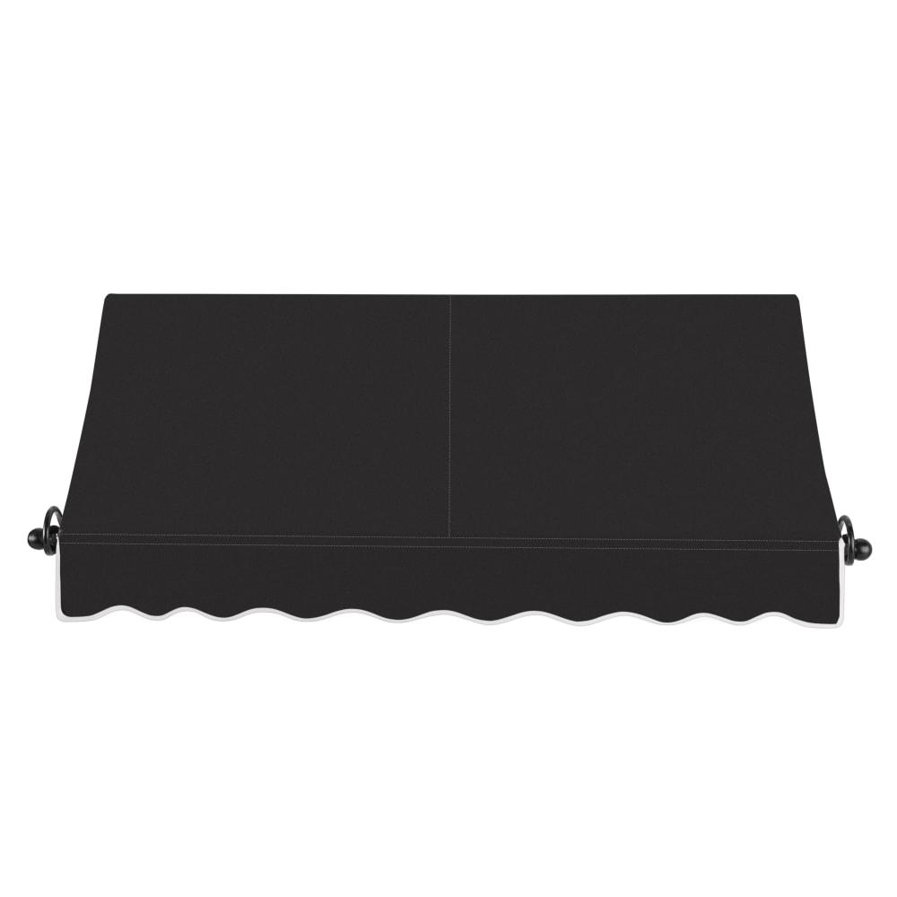 Awntech 8.375 ft Charleston Fixed Awning Acrylic Fabric, Black. Picture 2