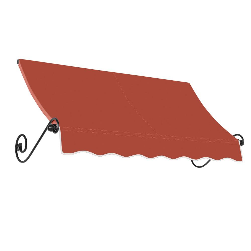 Awntech 8.375 ft Charleston Fixed Awning Acrylic Fabric, Terracotta. Picture 1