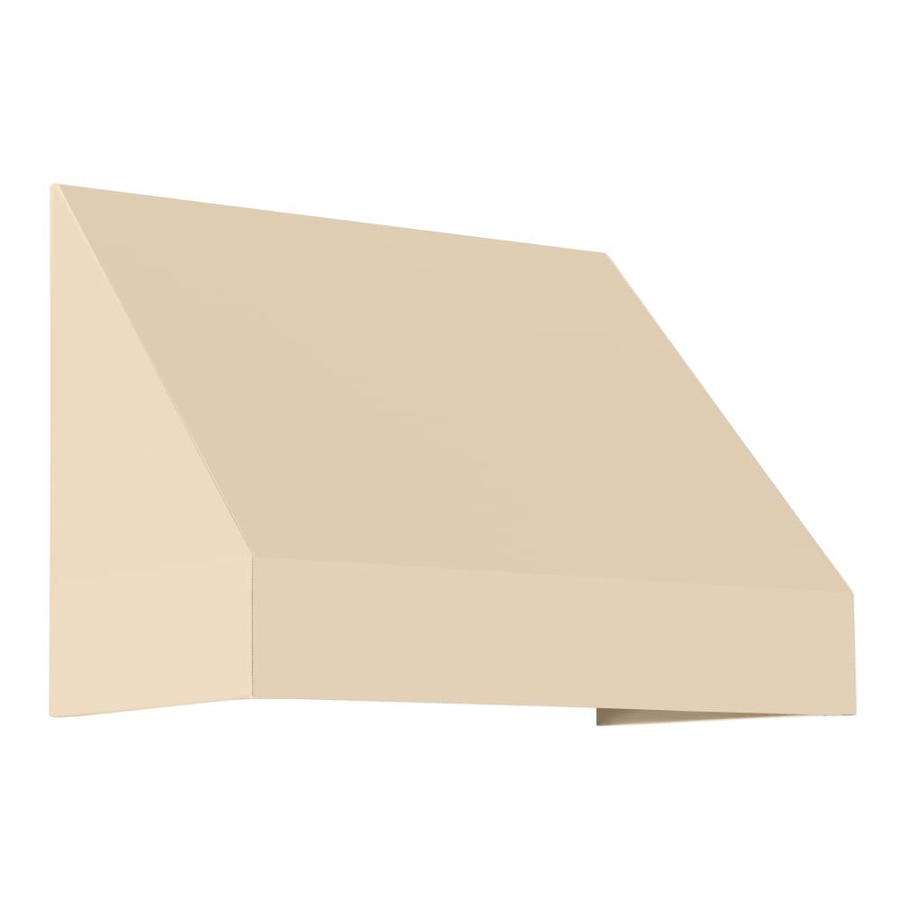 Awntech 3.375 ft New Yorker Fixed Awning Acrylic Fabric, Tan. Picture 1