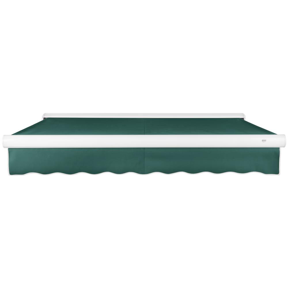 16' x 10' Full Cassette Right Motorized Patio Retractable Awning, Forest. Picture 3