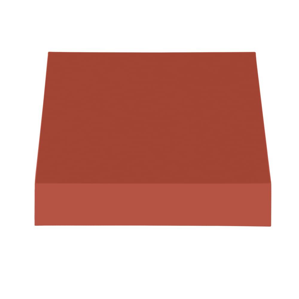 Awntech 4.375 ft New Yorker Fixed Awning Acrylic Fabric, Terracotta. Picture 2