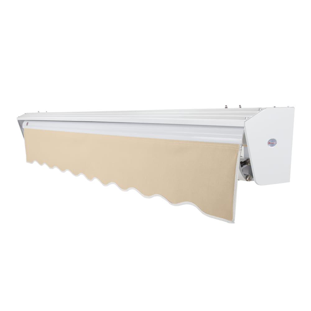 12' x 10' Destin Left Motor Left Motorized Patio Retractable Awning, Tan. Picture 2