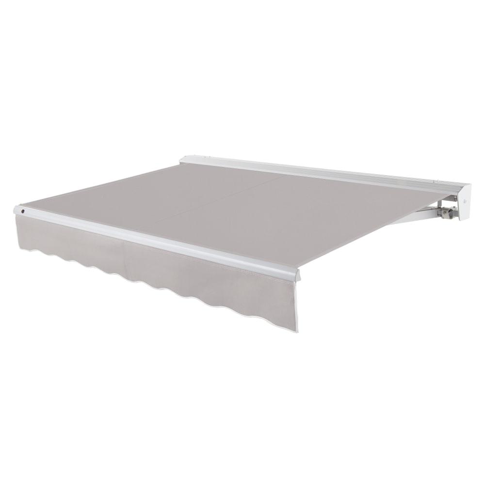 12' x 10' Destin Left Motor Left Motorized Patio Retractable Awning, Gray. Picture 1