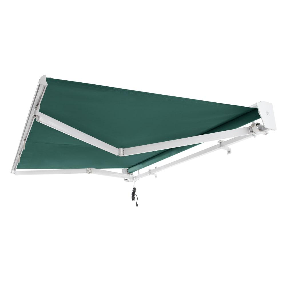 12' x 10' Destin Left Motor Left Motorized Patio Retractable Awning, Forest. Picture 7