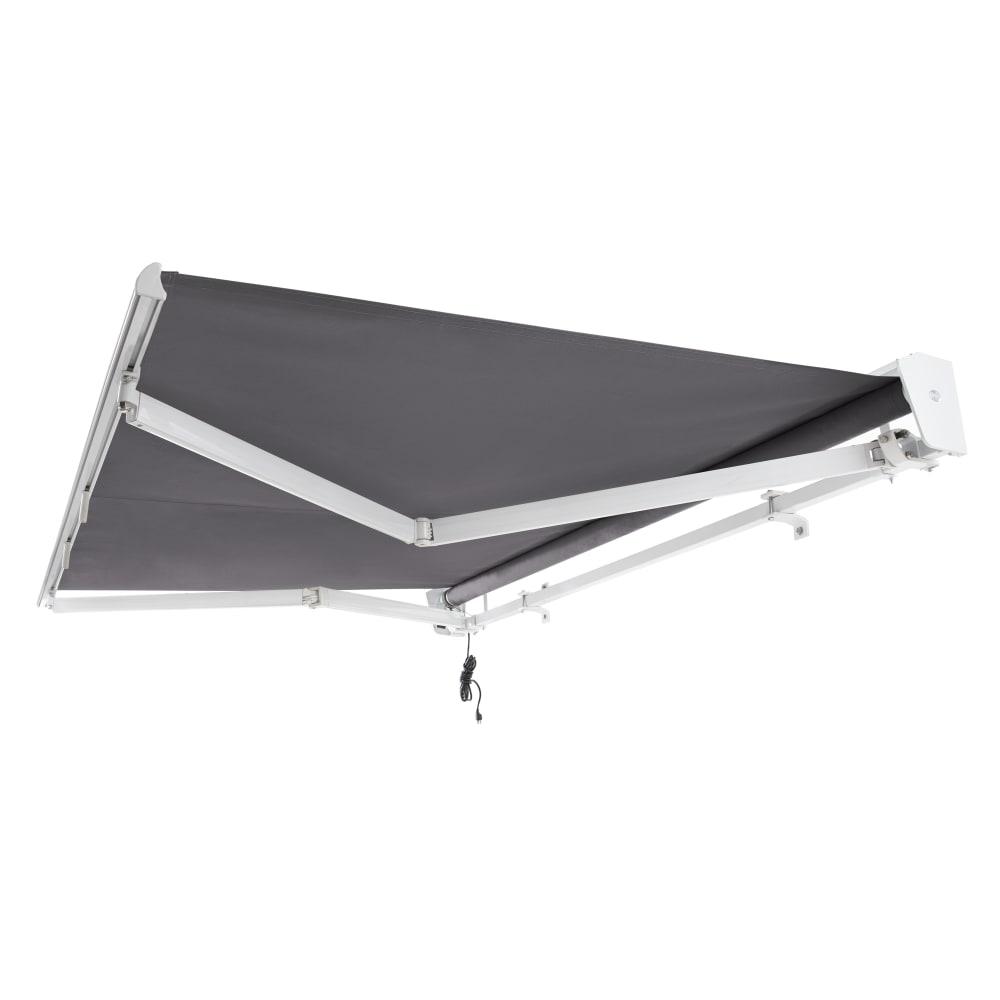12' x 10' Destin Left Motor Left Motorized Patio Retractable Awning, Gunmetal. Picture 7