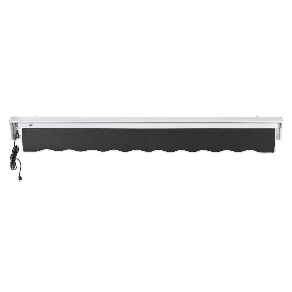 12' x 10' Destin Left Motor Left Motorized Patio Retractable Awning, Black. Picture 4