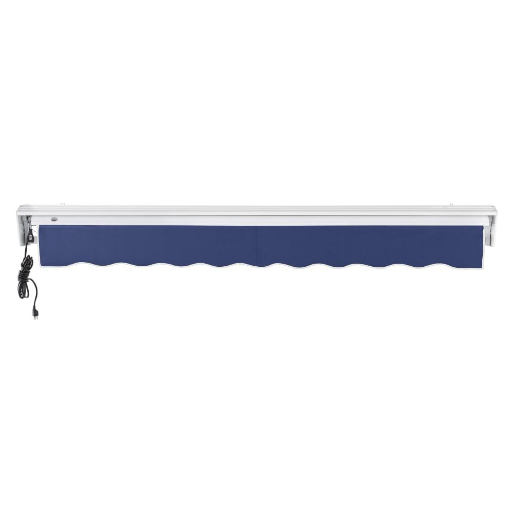 24' x 10' Destin Left Motor Left Motorized Patio Retractable Awning, Navy. Picture 4
