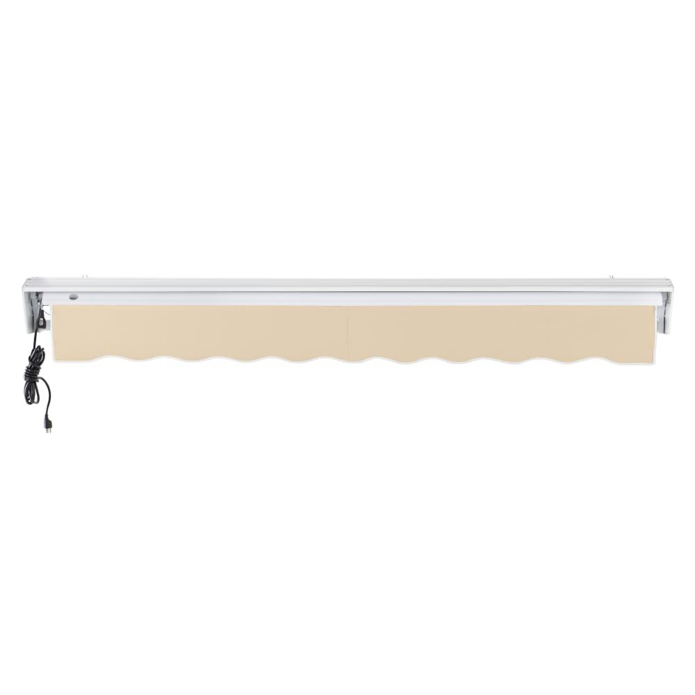 12' x 10' Destin Left Motor Left Motorized Patio Retractable Awning, Tan. Picture 4