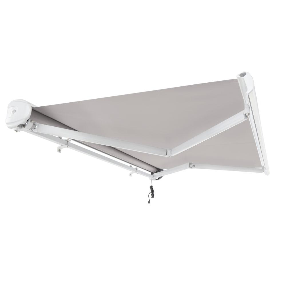 12' x 10' Full Cassette Right Motorized Patio Retractable Awning, Gray. Picture 7