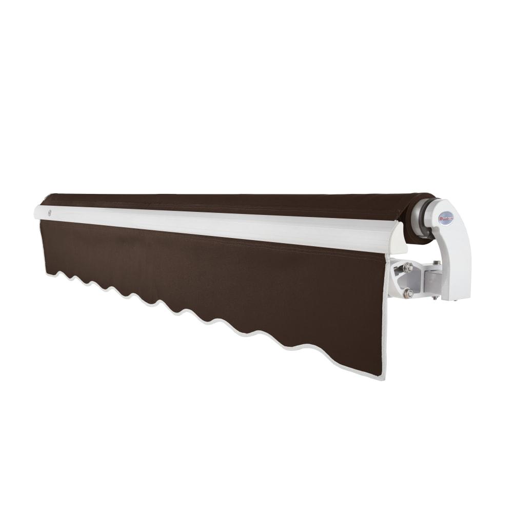 12' x 10' Maui Left Motor Left Motorized Patio Retractable Awning, Brown. Picture 2