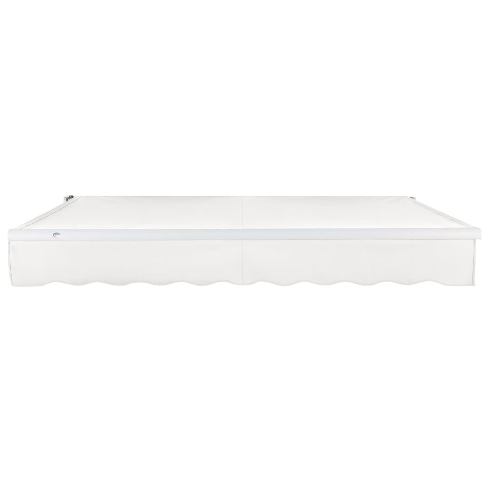 12' x 10' Maui Left Motor Left Motorized Patio Retractable Awning, White. Picture 3