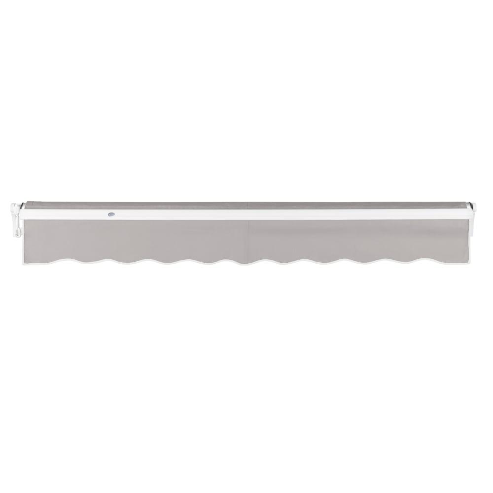 12' x 10' Maui Manual Manual Patio Retractable Awning Acrylic Fabric, Gray. Picture 4
