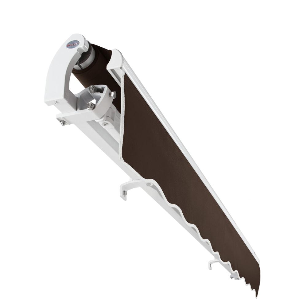 14' x 10' Maui Right Motor Right Motorized Patio Retractable Awning, Brown. Picture 5