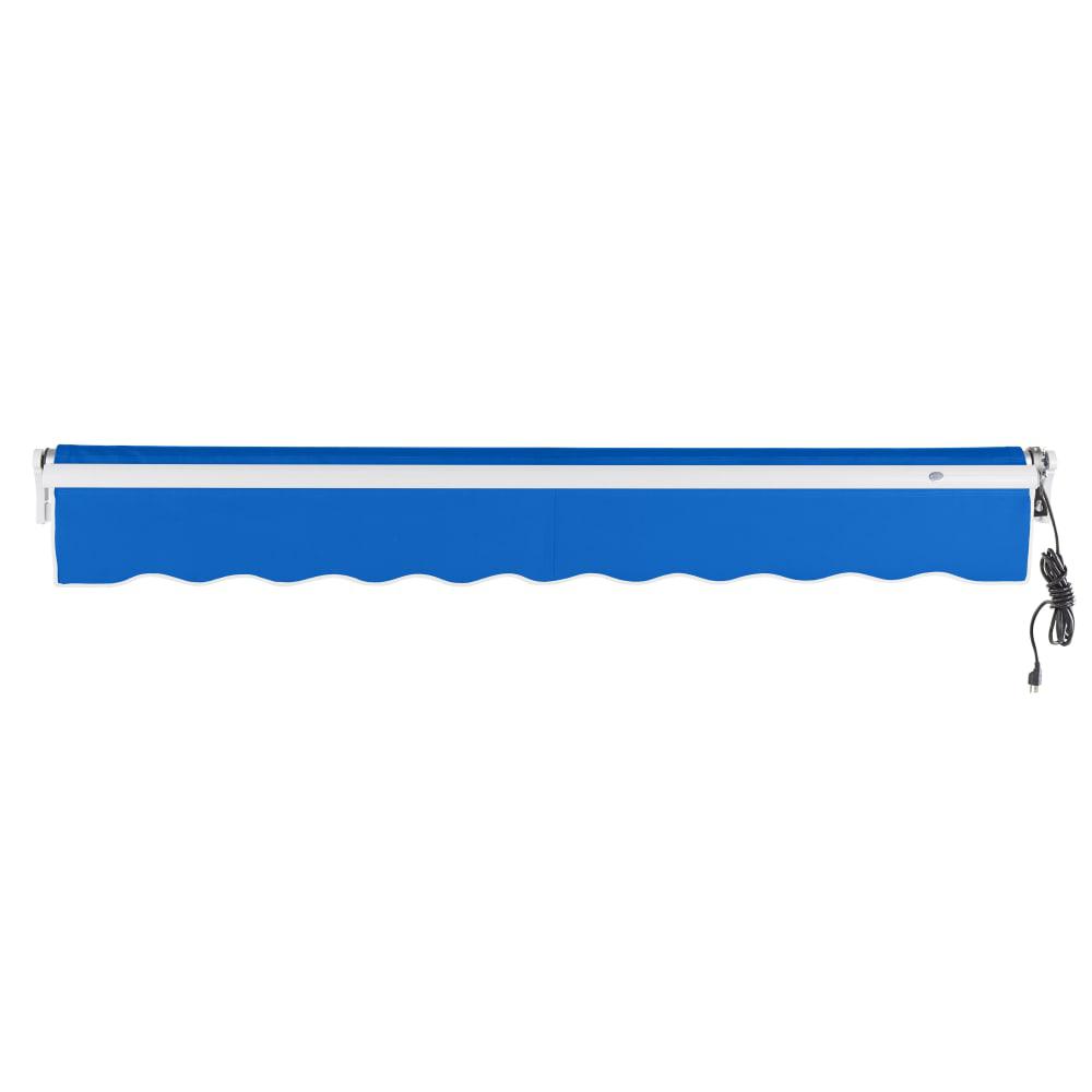 12' x 10' Maui Right Motor Right Motorized Patio Retractable Awning, Bright Blue. Picture 4