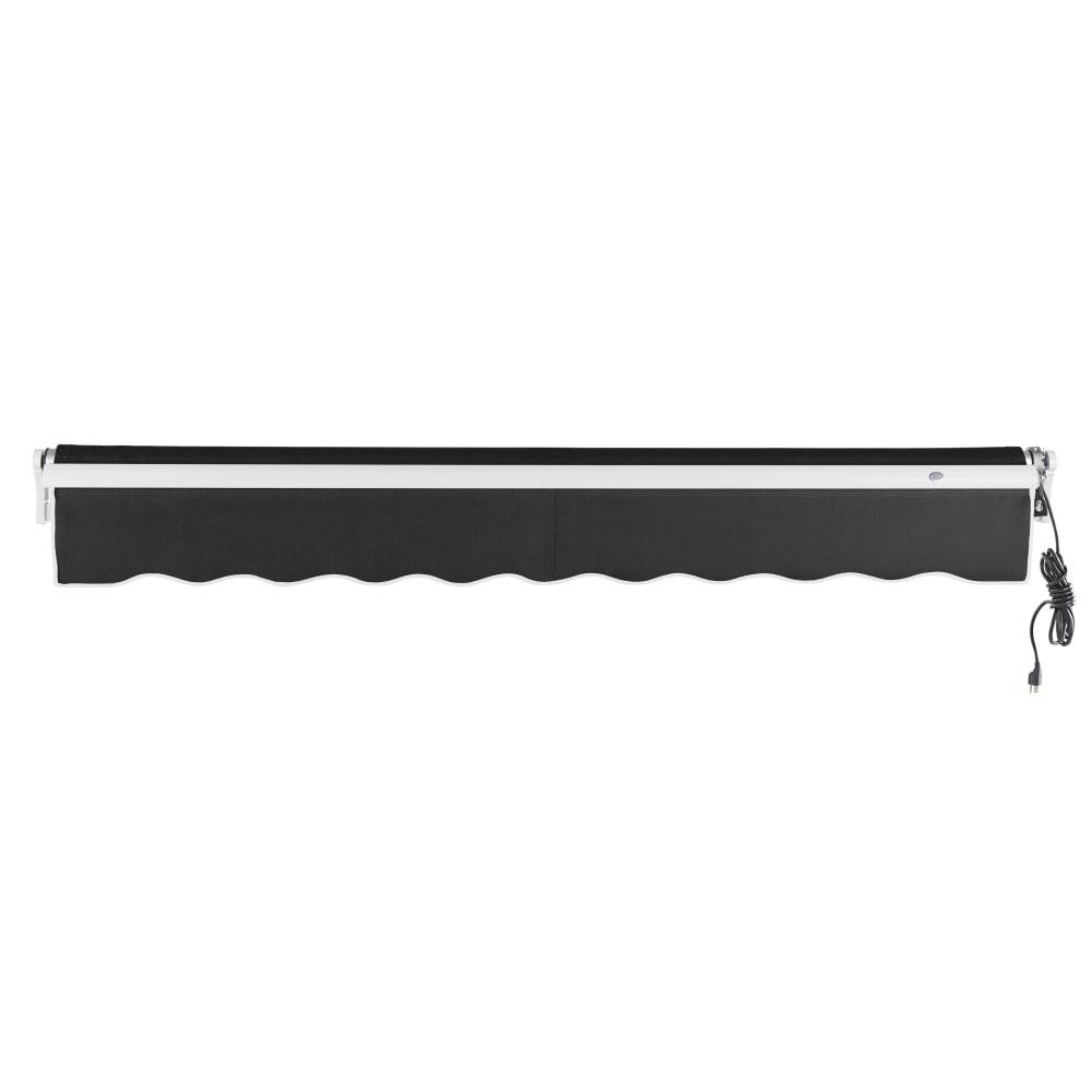 12' x 10' Maui Right Motor Right Motorized Patio Retractable Awning, Black. Picture 4