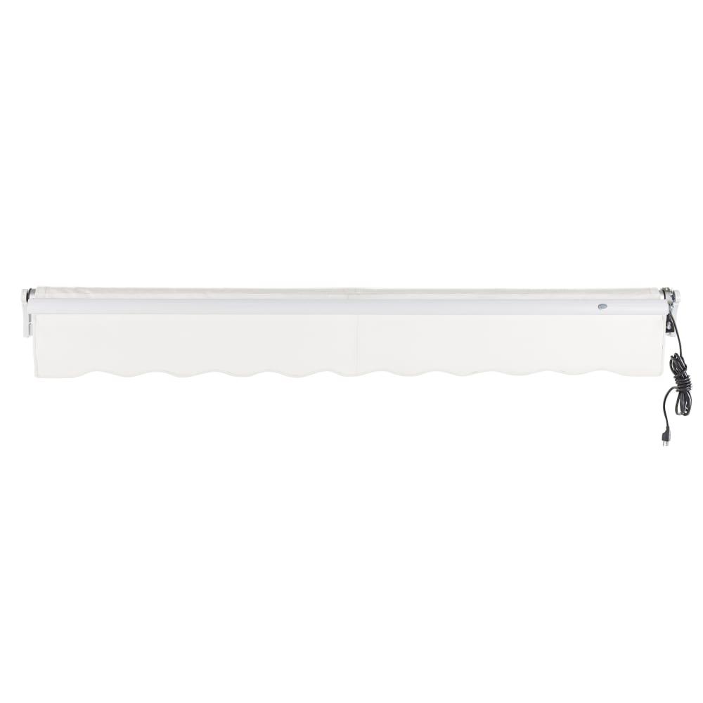 12' x 10' Maui Right Motor Right Motorized Patio Retractable Awning, White. Picture 4