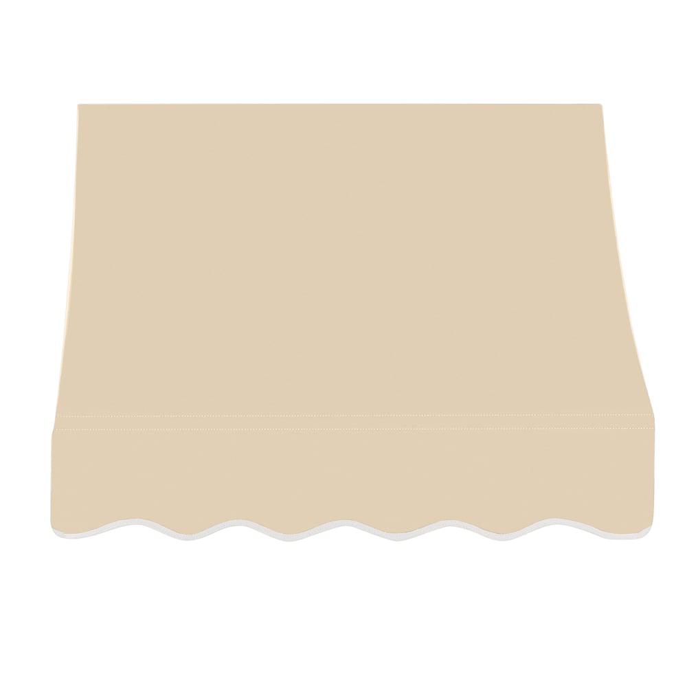 Awntech 4.375 ft Nantucket Fixed Awning Acrylic Fabric, Tan. Picture 2