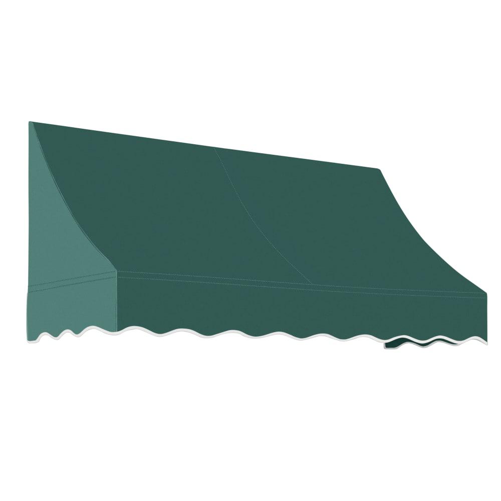 Awntech 5.375 ft Nantucket Fixed Awning Acrylic Fabric, Forest. Picture 1