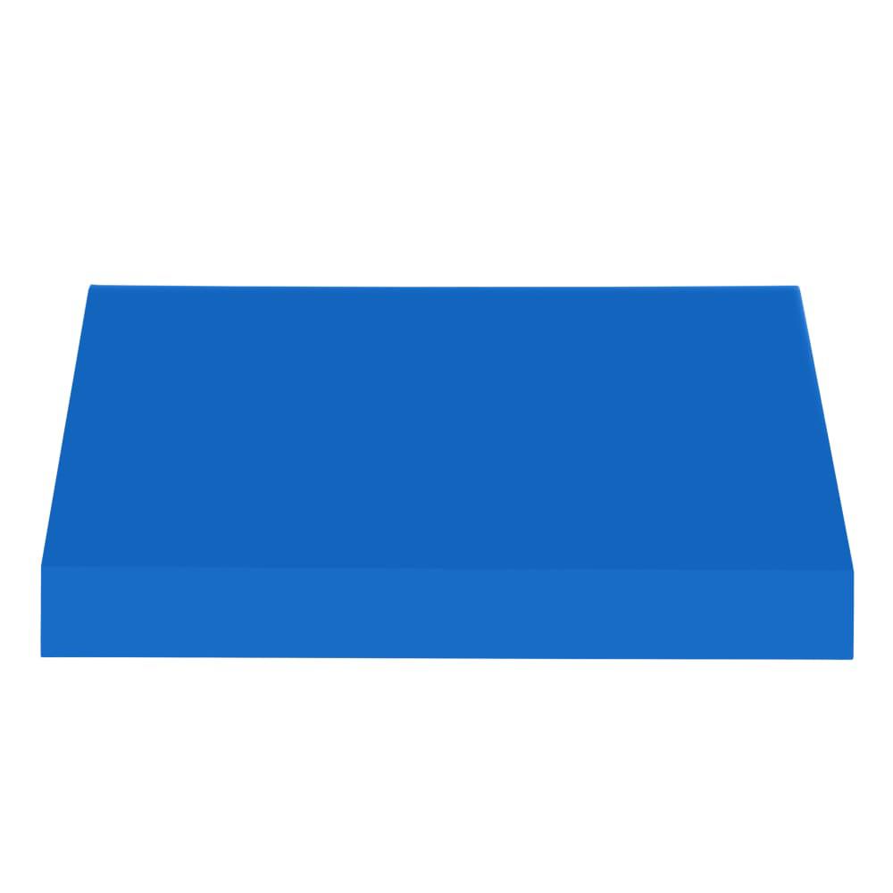 Awntech 5.375 ft New Yorker Fixed Awning Acrylic Fabric, Bright Blue. Picture 2