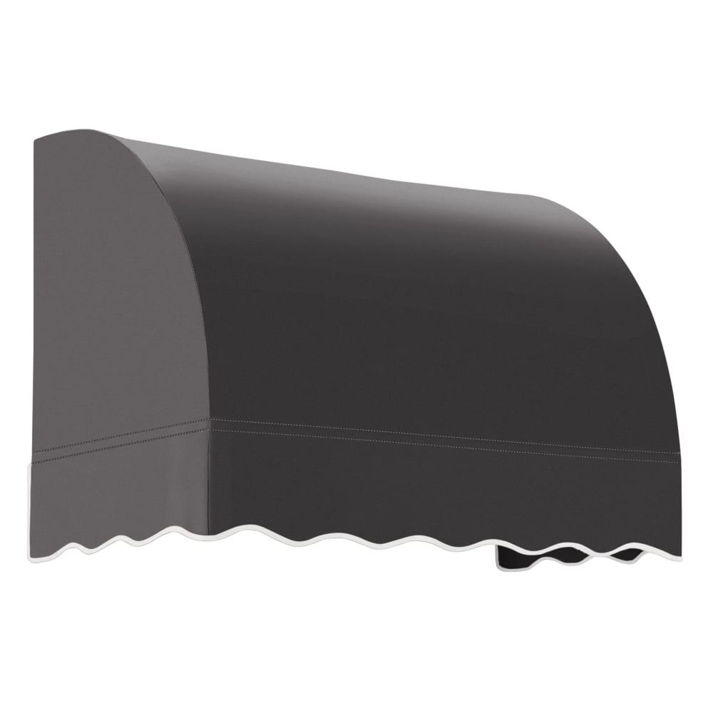 Awntech 4.375 ft Savannah Fixed Awning Acrylic Fabric, Black. Picture 1