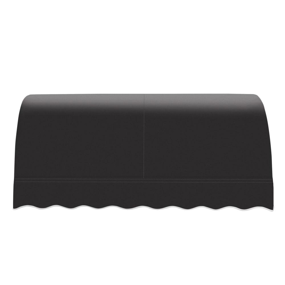 Awntech 5.375 ft Savannah Fixed Awning Acrylic Fabric, Black. Picture 2