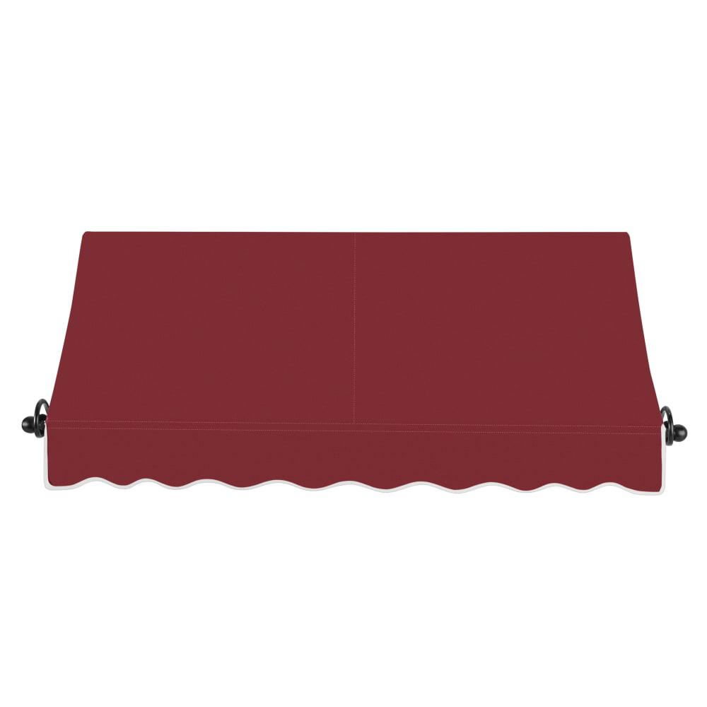 Awntech 6.375 ft Charleston Fixed Awning Acrylic Fabric, Burgundy. Picture 2