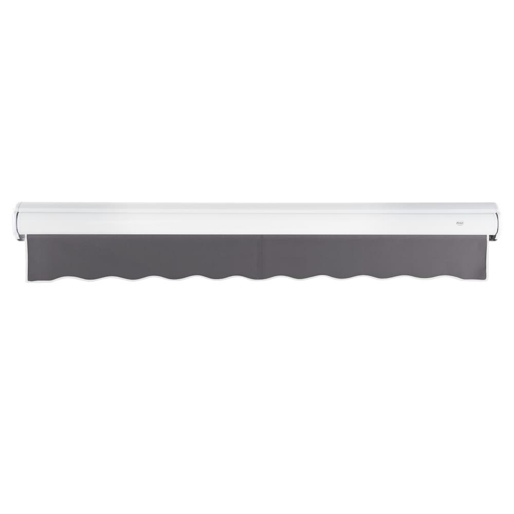 20' x 10' Full Cassette Right Motorized Patio Retractable Awning, Gunmetal. Picture 4