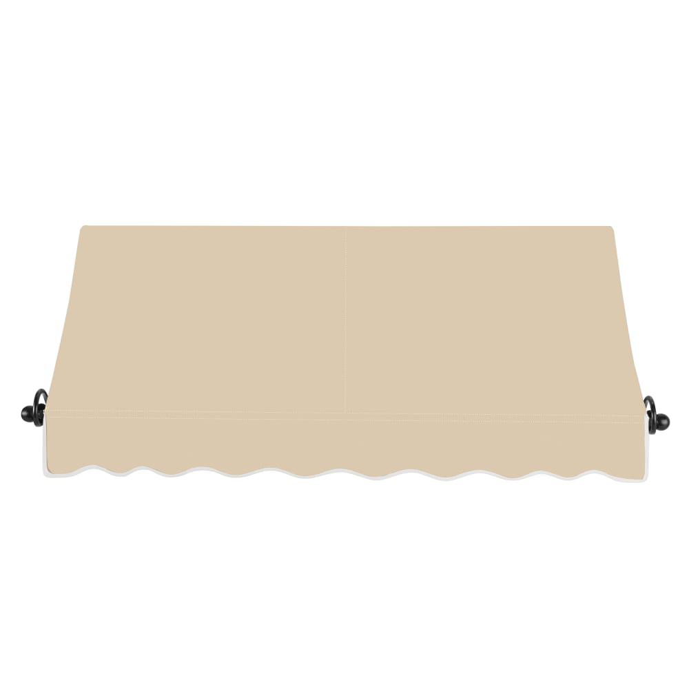 Awntech 8.375 ft Charleston Fixed Awning Acrylic Fabric, Tan. Picture 2