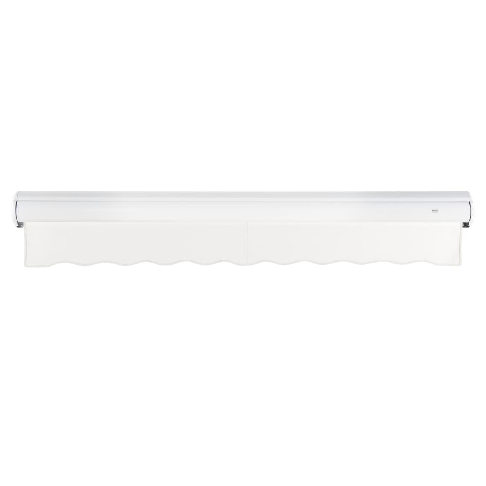 8' x 6.5' Full Cassette Right Motorized Patio Retractable Awning, White. Picture 4