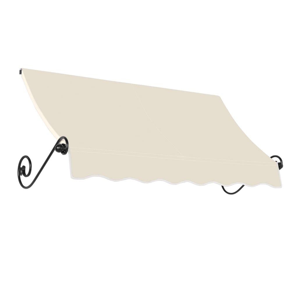 Awntech 6.375 ft Charleston Fixed Awning Acrylic Fabric, Linen. Picture 1