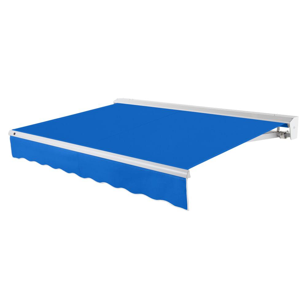 24' x 10' Destin Left Motor Left Motorized Patio Retractable Awning, Bright Blue. Picture 1