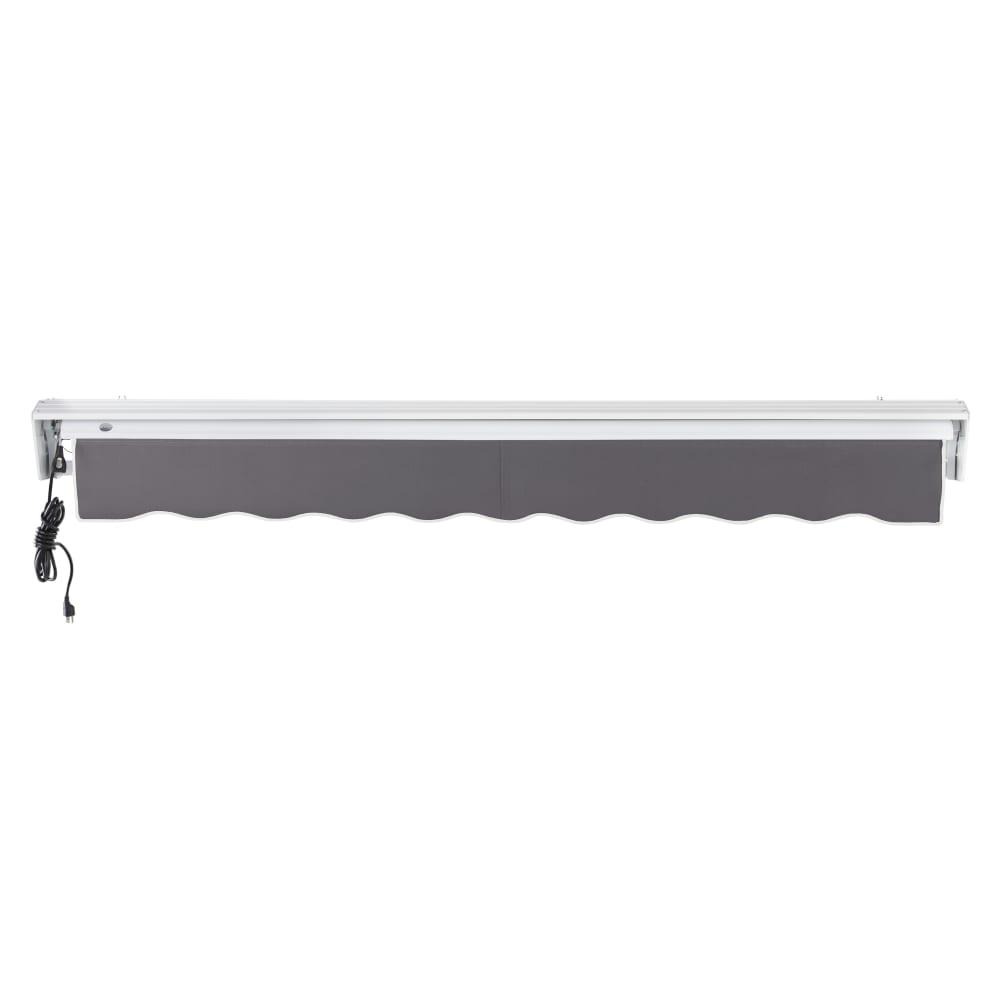 24' x 10' Destin Left Motor Left Motorized Patio Retractable Awning, Gunmetal. Picture 4