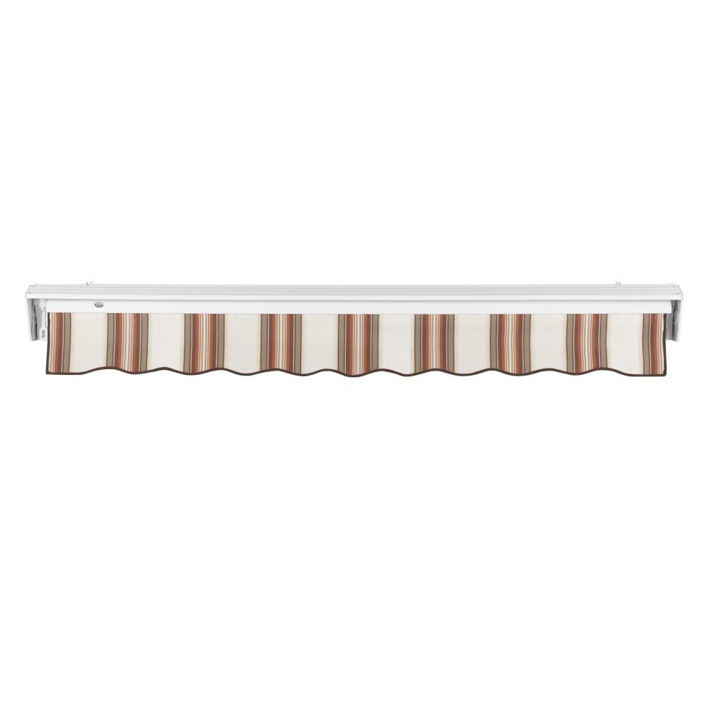 8' x 6.5' Destin Manual Patio Retractable Awning, Brown/Tan/Terracotta Multi. Picture 4