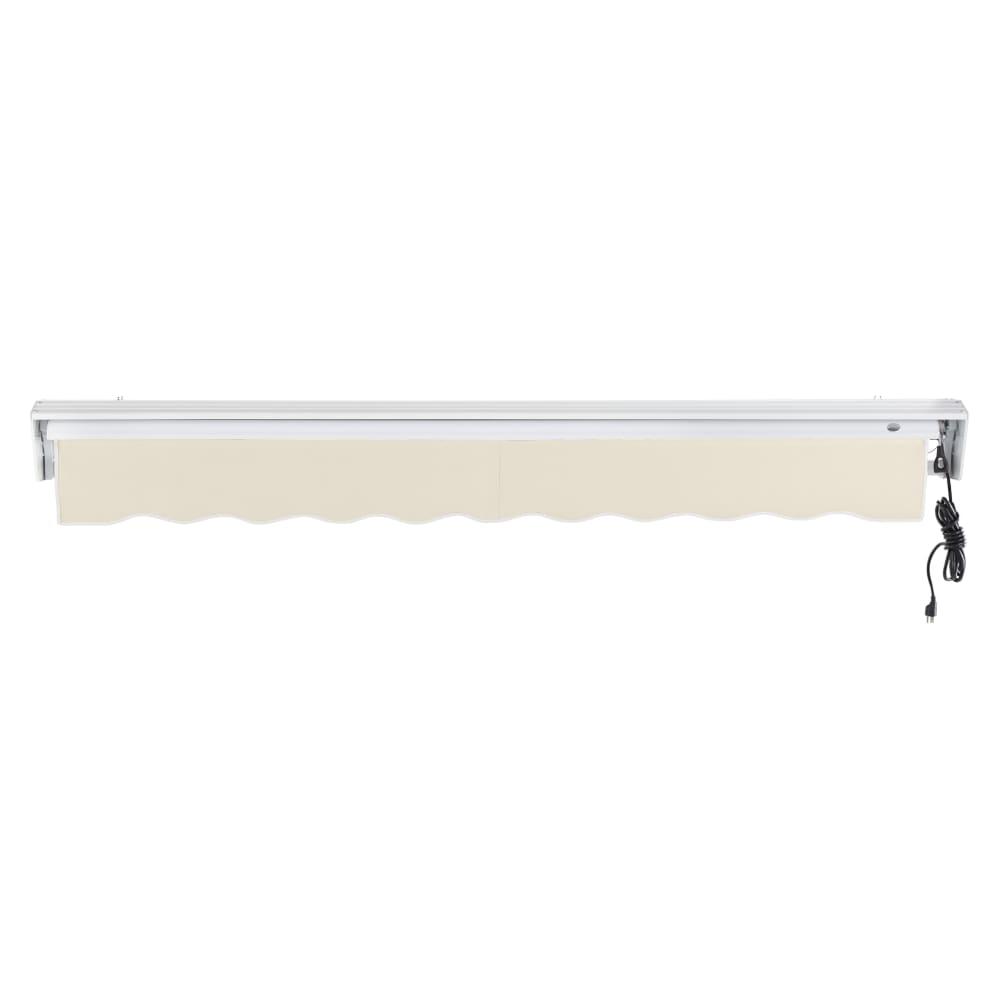 14' x 10' Destin Right Motor Right Motorized Patio Retractable Awning, Linen. Picture 4