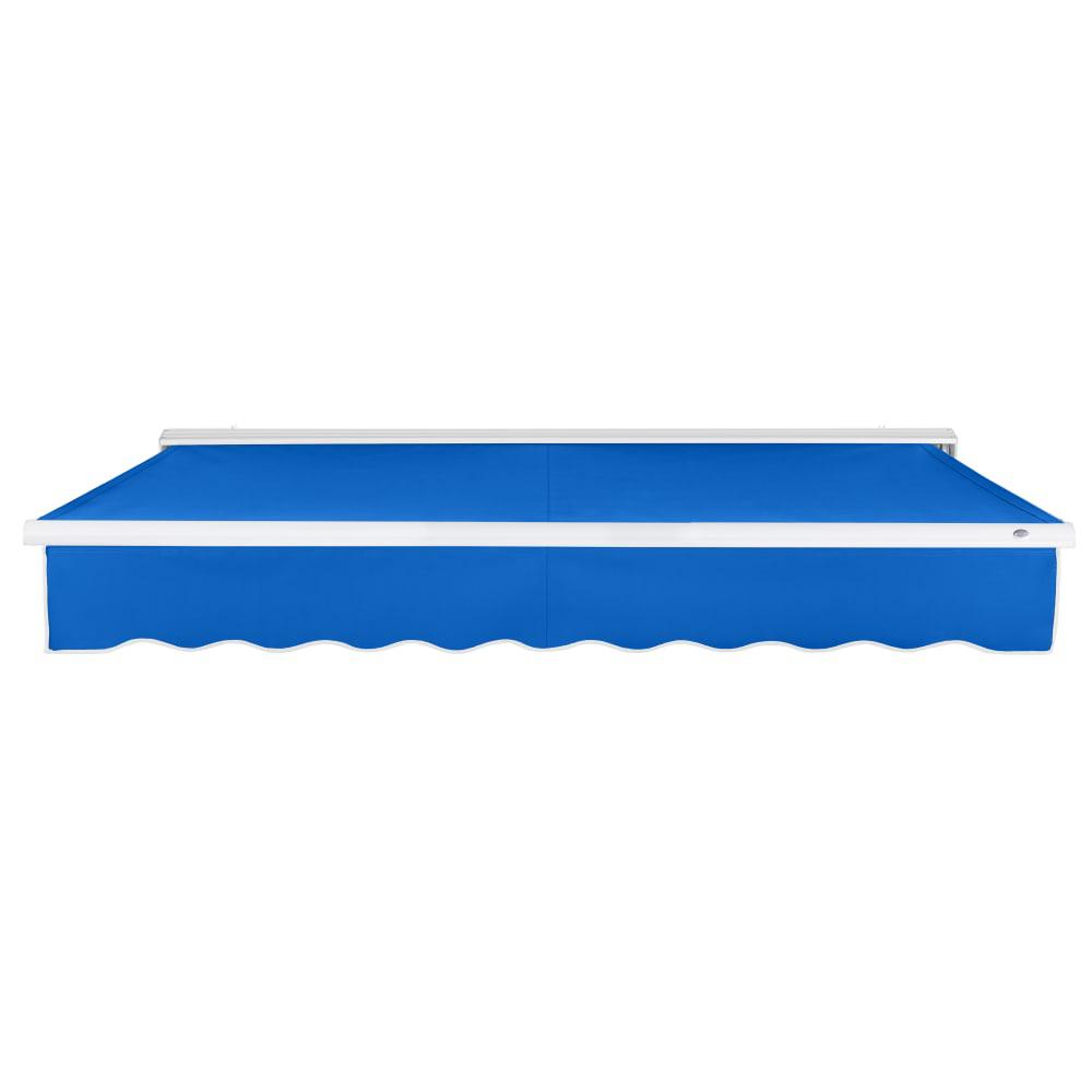24' x 10' Destin Left Motor Left Motorized Patio Retractable Awning, Bright Blue. Picture 3