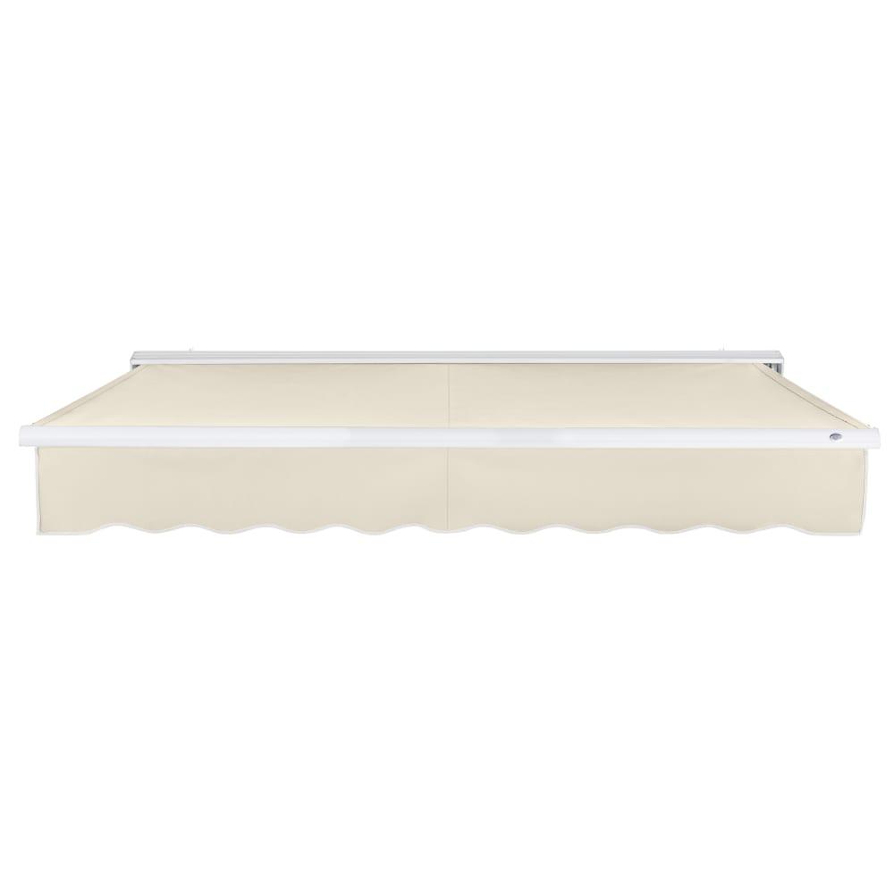 24' x 10' Destin Left Motor Left Motorized Patio Retractable Awning, Linen. Picture 3